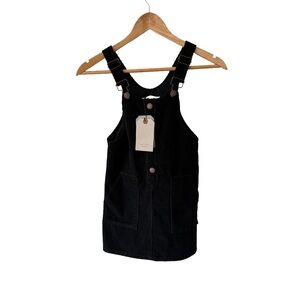 Zara New Kids Black Corduroy Dress 7 Girls